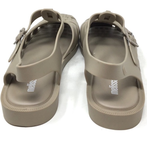 😀🍀🔥Melissa - Tan/Taupe Possession Scented Jelly Fisherman Sandals - 10 - Picture 6 of 7